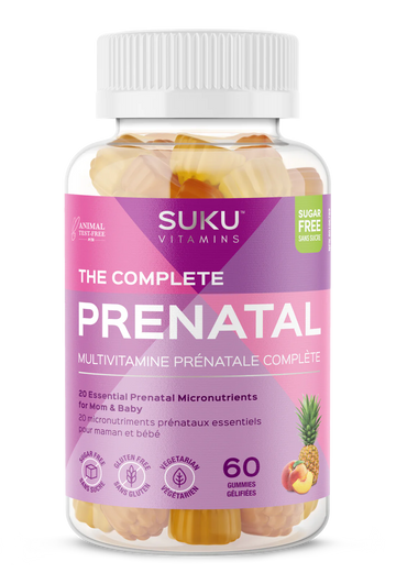 Suku Vitamins The Complete Prenatal Peach & Pineapple Flavour 60 Gummies