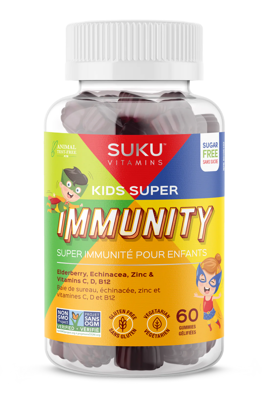Suku Kids Super Immunity Tropical Bonanza Flavour 60 Gummies