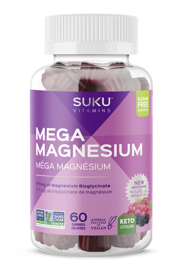 Suku Mega Magnesium Grape & Blackberry Flavour 60 Gummies