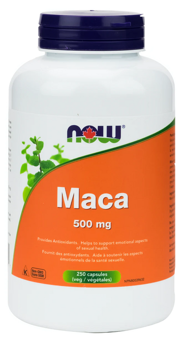 Now Maca 500 mg 250 Veg Capsules