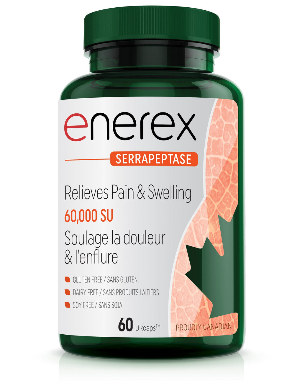 Enerex Serrapeptase 60,000 Su 60 Drcaps