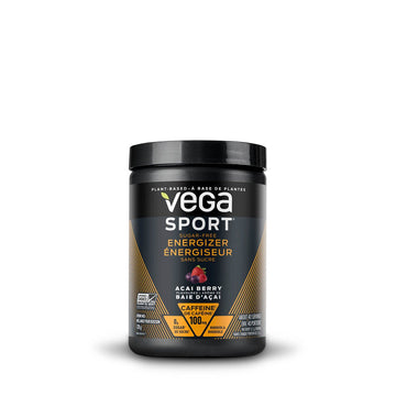 Vega Sport® Sugar-Free Energizer - Acai Berry Plant-Based Pre-workout 128g Powder