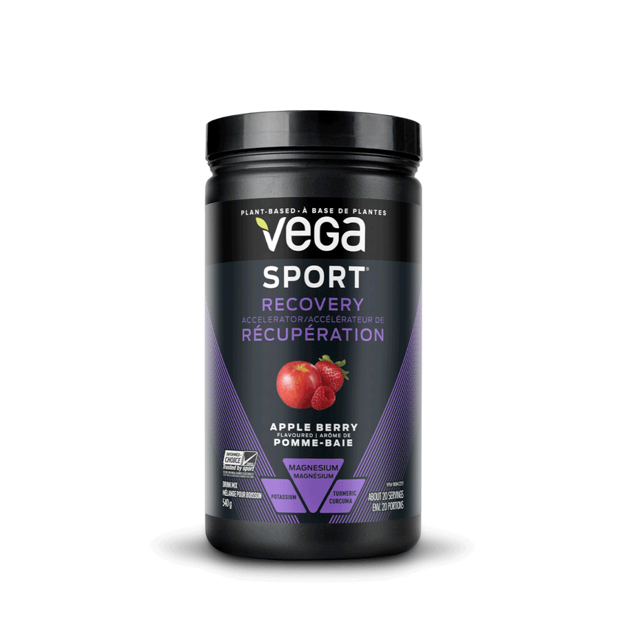 Vega Sport® Recovery - Apple Berry Plant-Based Workout Recovery 540g Powder
