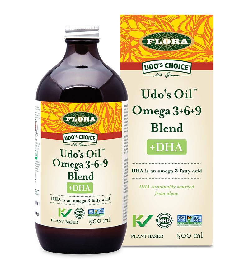 Flora UDO'S OIL OMEGA 3•6•9 BLEND+DHA Liquid 500ml