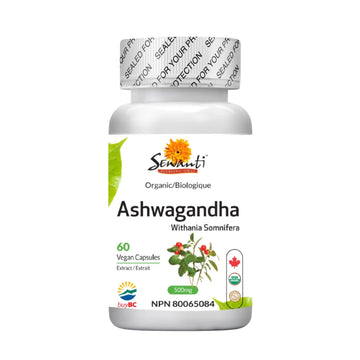 Sewanti Organic Ashwagandha Vitality 60 Veg. Capsules