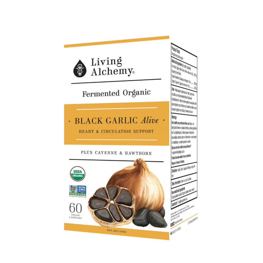 Living Alchemy Black Garlic 60 Veg. Capsules