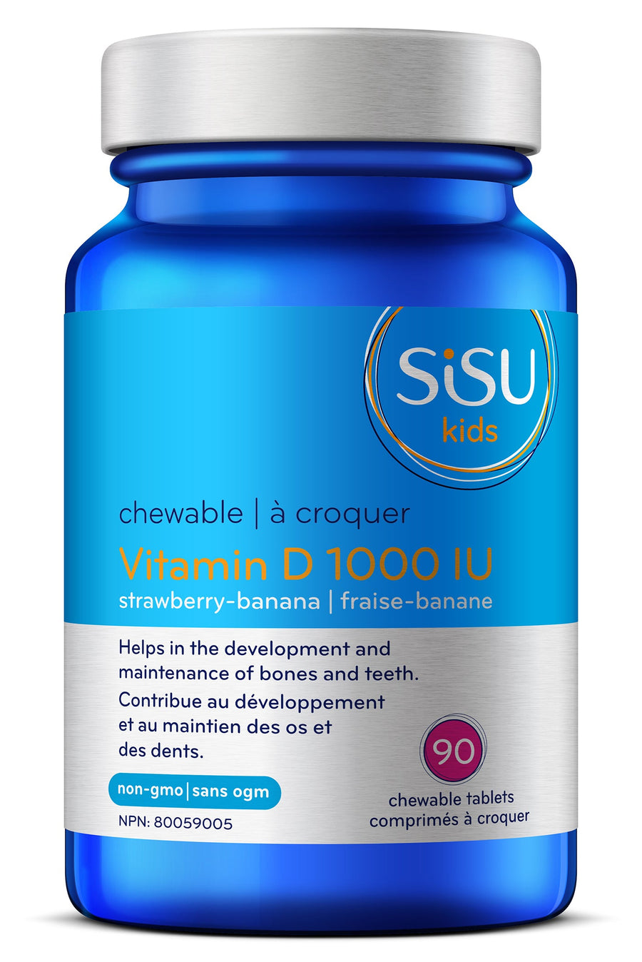 Sisu Kids’ Vitamin D 1000IU 90 Chewable Tablets
