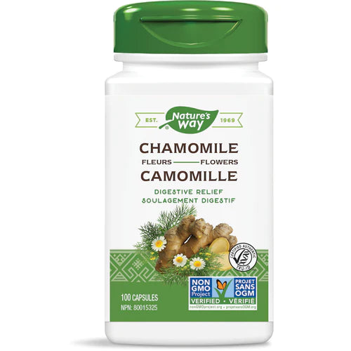 Nature's Way Chamomile Flowers 100 Capsules