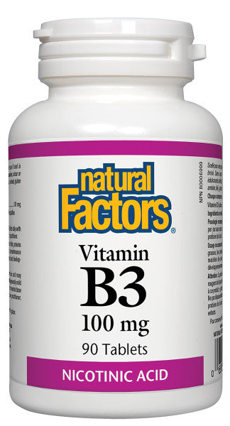 Natural Factors Vitamin B-3 100mg 90 Tablets