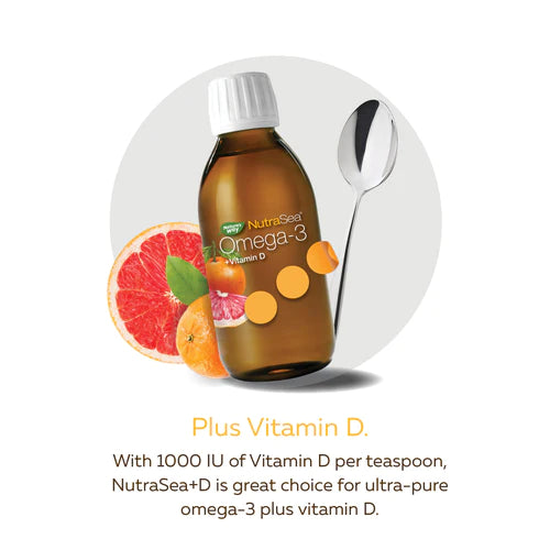Nature's Way NutraSea +D Omega-3 Liquid Grapefruit Tangerine Flavour