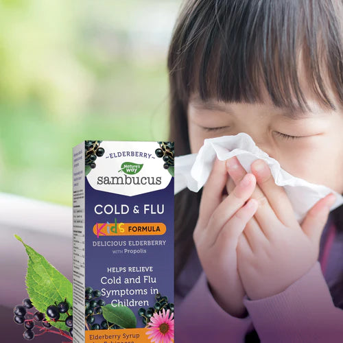 Nature's Way Kids Sambucus Cold and Flu 120ml Syrup