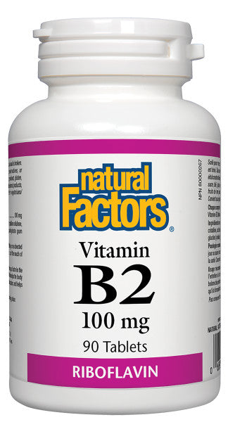 Natural Factors Vitamin B-2 100mg 90 Tablets