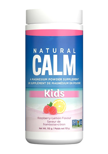 Natural Calm Kids Magnesium Citrate 113g Powder Raspberry Lemon Flavour