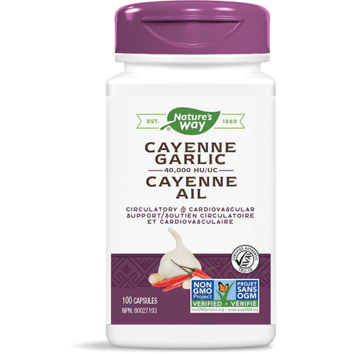Nature's Way Cayenne-Garlic 100 Capsules
