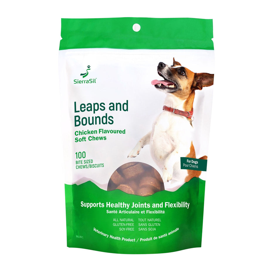 SierraSil Leaps & Bounds Chicken Flavoured Soft Chews for Dogs 100 Bites
