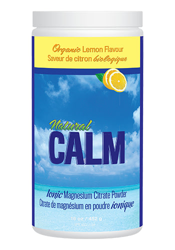 Natural Calm Magnesium Citrate 452g Powder Sweet Lemon Flavour