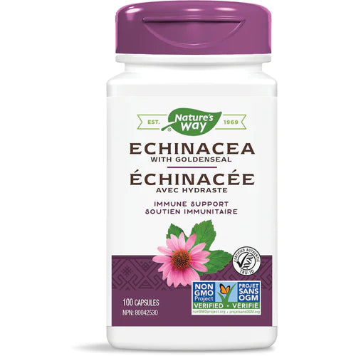 Nature's Way Echinacea with Goldenseal 100 Capsules