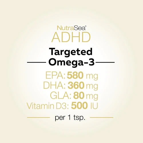 NutraSea ADHD Targeted Omega-3 200ml Liquid Citrus Punch Flavour