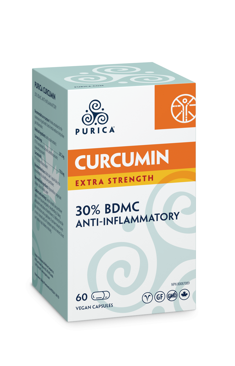PURICA Curcumin Extra Strength 60 Veg. Capsules