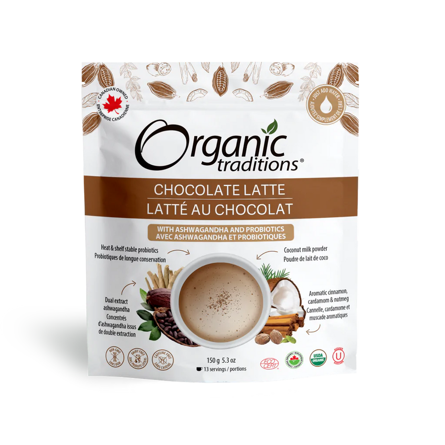 Organic Traditions Chocolate Latte 150g