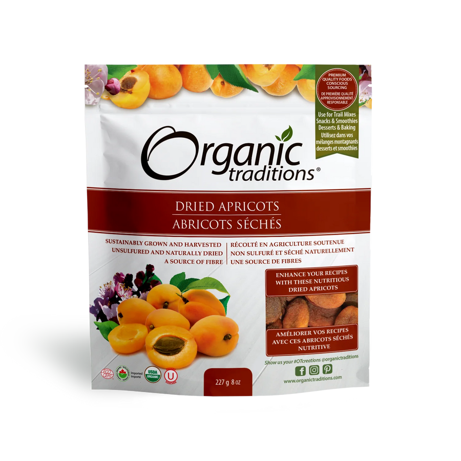 Organic Traditions Dried Apricots 227g