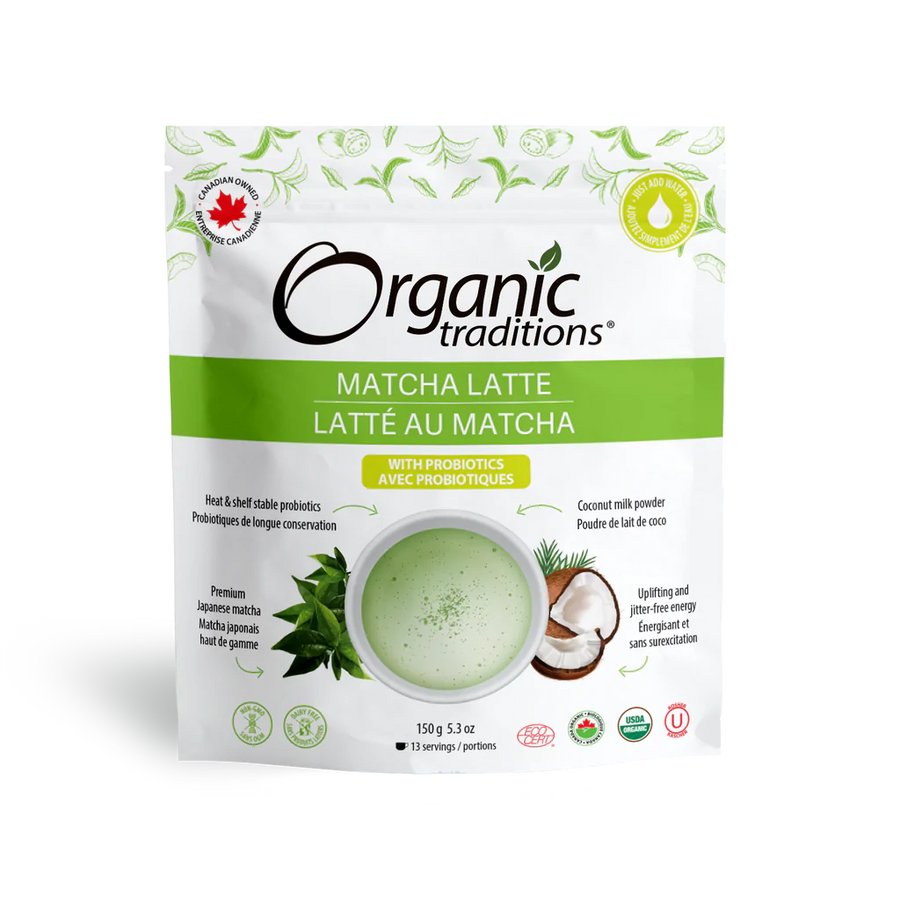 Organic Traditions Matcha Latte with Probiotics 150g