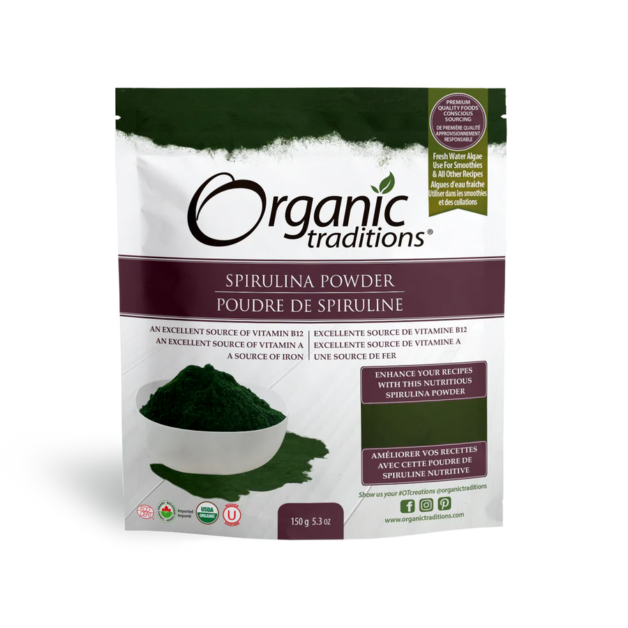 Organic Traditions Spirulina 150g Powder