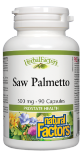 Natural Factors Saw Palmetto 500 mg 90 Capsules