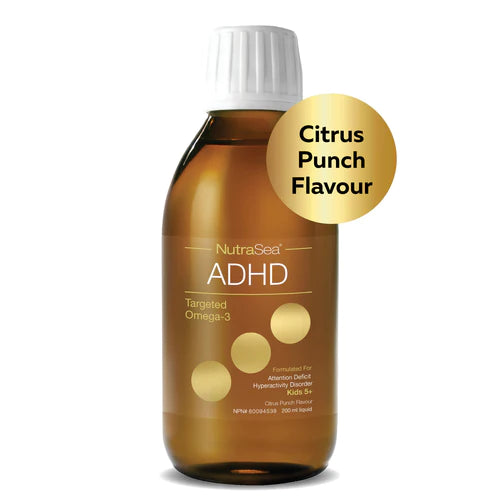 NutraSea ADHD Targeted Omega-3 200ml Liquid Citrus Punch Flavour