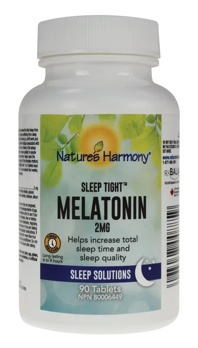 Nature's Harmony Sleep Tight Timed Release Melatonin 2 mg 90 Tablets
