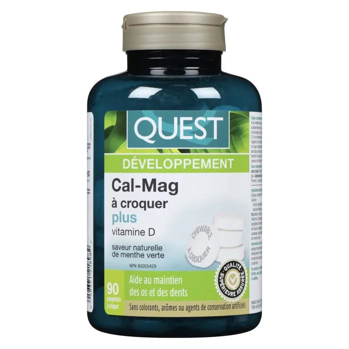 Quest Cal-Mag + Vitamin D 90 Chewable Tablets
