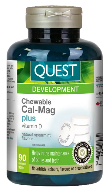 Quest Cal-Mag + Vitamin D 90 Chewable Tablets