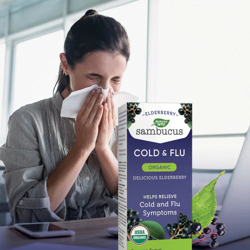 Nature's Way Organic Sambucus Cold and Flu 120ml Syrup