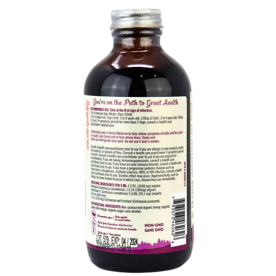 Suro Organic Elderberry Syrups Adult 236ml Liquid