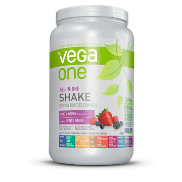Vega One® All-in-One Shake - Mixed Berry Plant-Based Meal Replacement 850g Powder