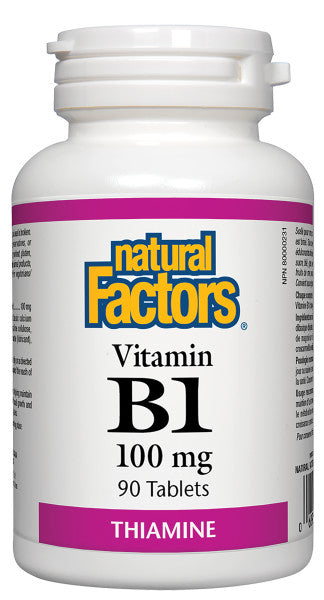 Natural Factors B-1 100mg 90 Tablets