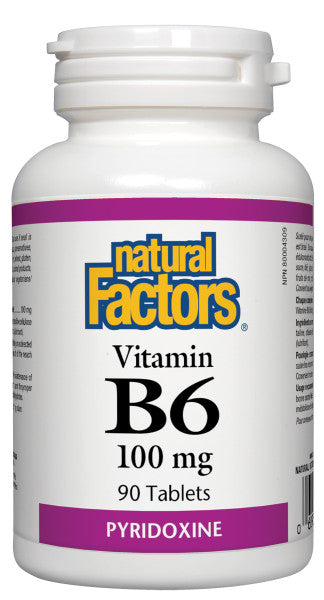 Natural Factors B-6 100mg 90 Tablets