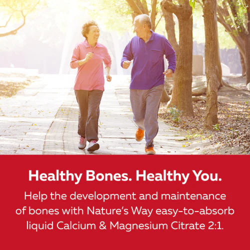 Nature's Way Calcium & Magnesium Citrate 2:1 500ml Liquid Strawberry Flavour