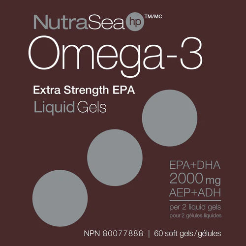 Nature's Way NutraSea HP Omega-3 60 Softgels Fresh Mint Flavour